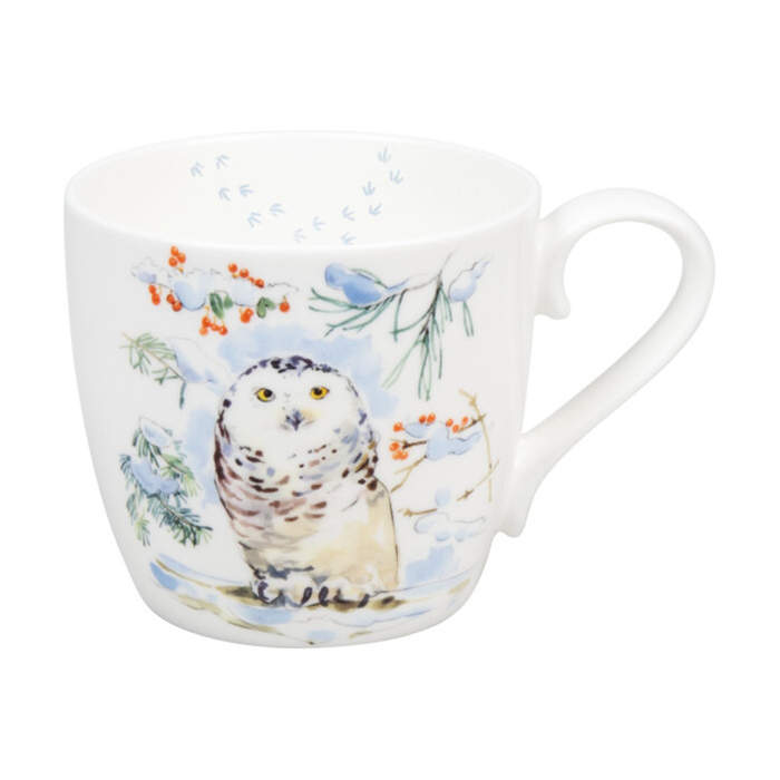 Levně Hrnek porcelánový WINTER OWL 450ml