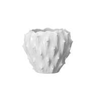 Obal kulatý atypický kameninový JACQUELINE bílý 18cm