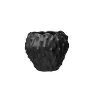 Obal kulatý atypický kameninový JACQUELINE černý 18cm