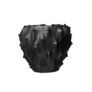 Obal kulatý atypický kameninový JACQUELINE černý 20cm