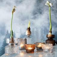 Váza skleněná na hyacint DOTTI čirá 12cm