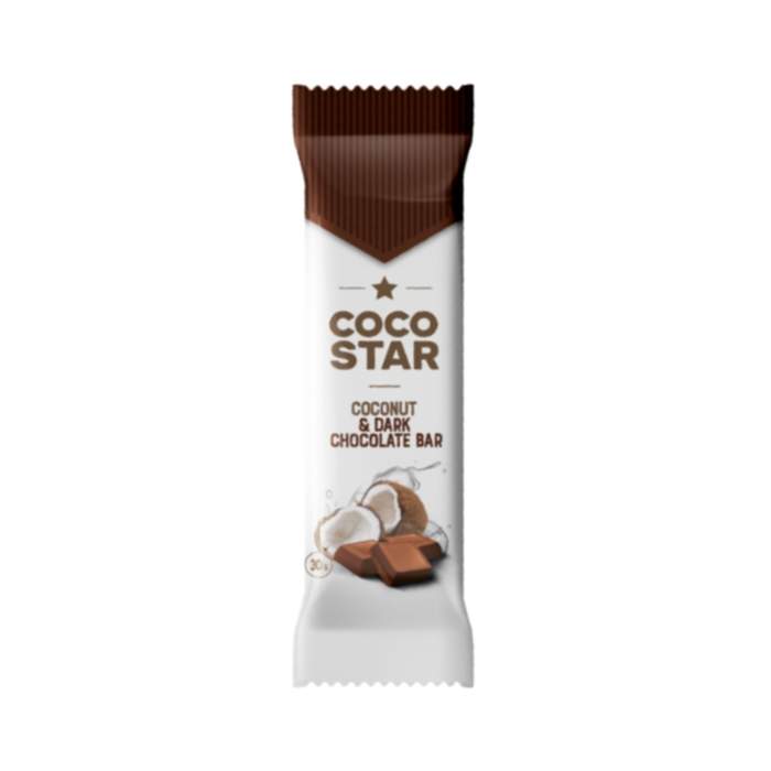 E-shop Tyčinka ovocná COCO STAR kokos a hořká čokoláda 30g