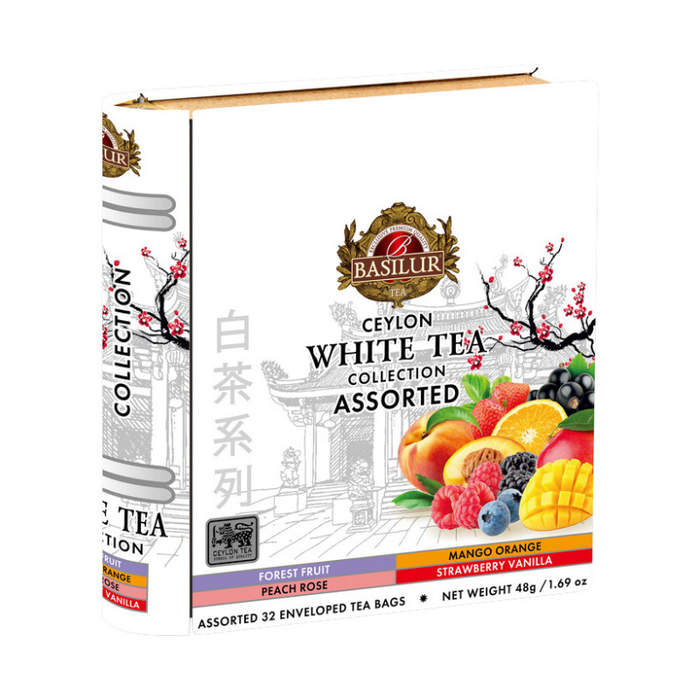 Levně Čaj Basilur Book White Tea Assorted 32x1,5g