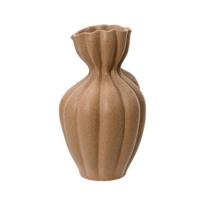 Váza kemeninová atypická sv.hnědá 29,5cm