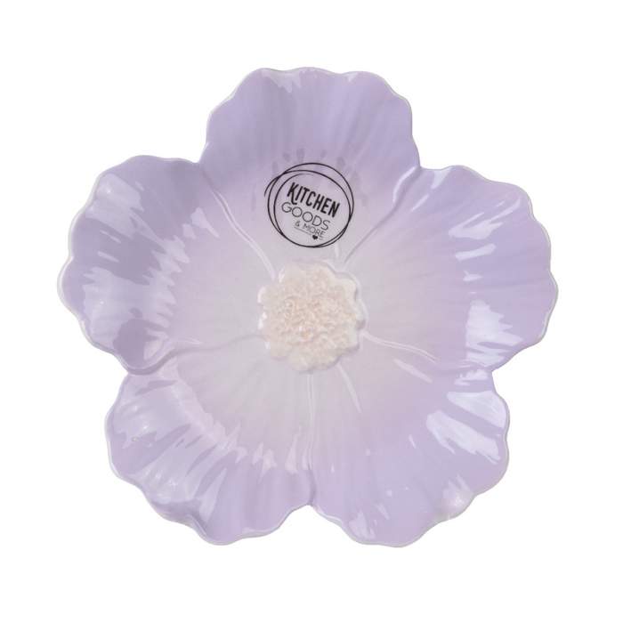 E-shop Talíř ve tvaru květu KITCHEN GOODS z dolomitu sv.fialový 20cm