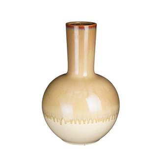 Váza keramická koule s úzkým hrdlem HOLM krémová 52cm
