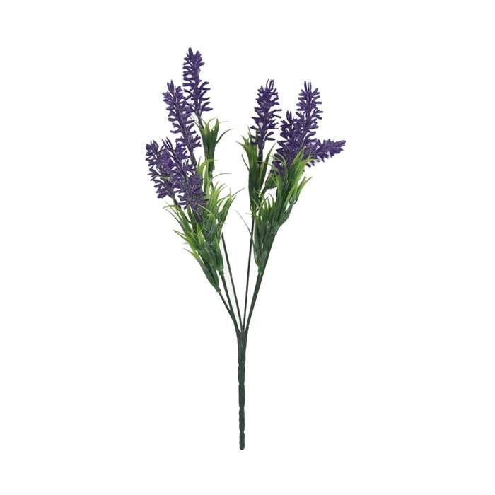 E-shop Levandule trsová umělá 8 květů fialová 30cm