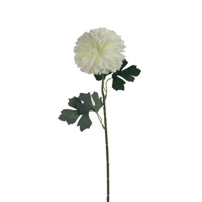 E-shop Chryzantéma řezaná umělá bílá 52cm