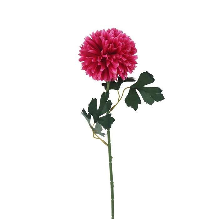 E-shop Chryzantéma řezaná umělá tm.růžová 52cm