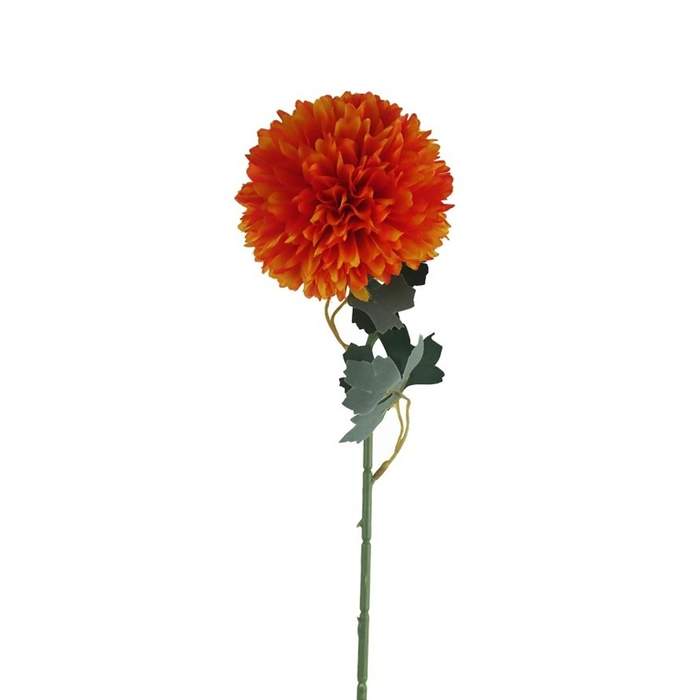 E-shop Chryzantéma řezaná umělá oranžová 52cm