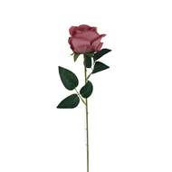 Růže řezaná umělá růžová 50cm