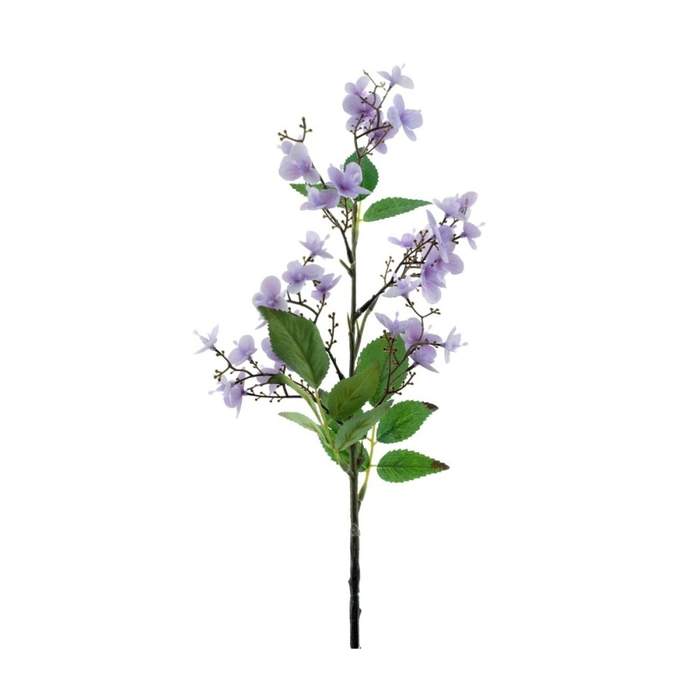 Levně Větev divoká růže umělá purpurová 52cm