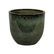 Květináč SHANGHAI 10-01DA keramický glazovaný tm.zelený 48cm