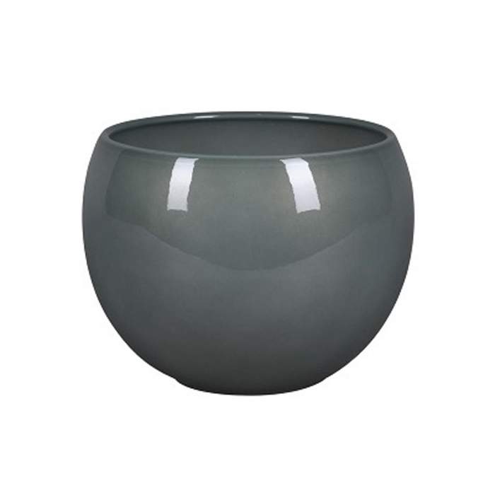 E-shop Obal LUNA keramický práškovaný šedý 14cm