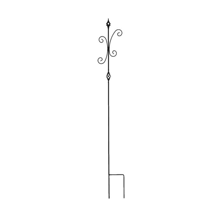 Levně Zápich zahradní CLARIS kovový černý 180cm