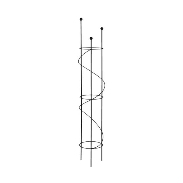 Levně Opora/obelisk LOIRA kulatá kovová černá 160cm