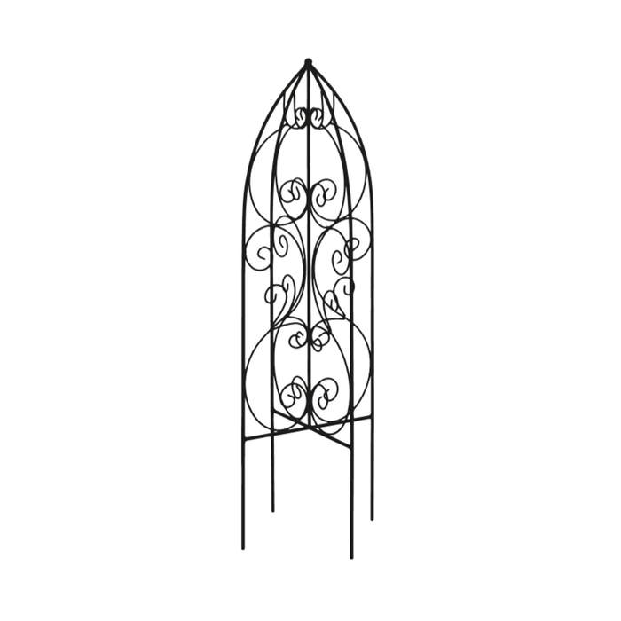 Levně Opora/obelisk WERRA kovová černá 130cm