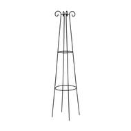 Opora/obelisk ALLIER kulatá kónická kovová černá 180cm