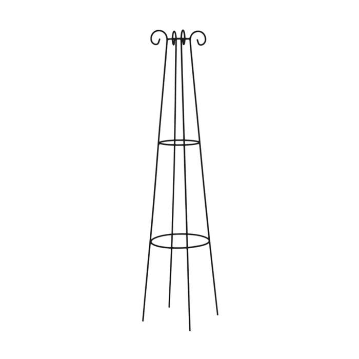 E-shop Opora/obelisk ALLIER kulatá kónická kovová černá 180cm