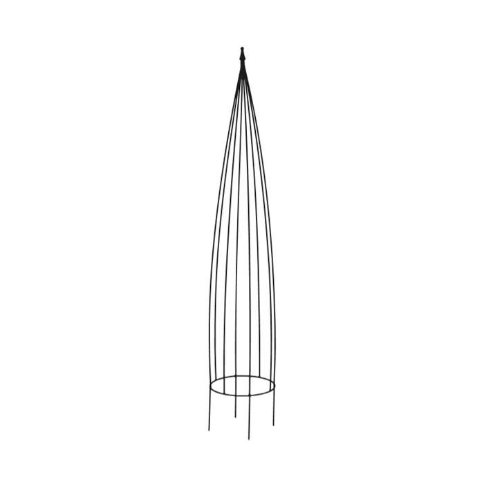 Levně Opora/obelisk MANA kulatá kovová černá 170cm