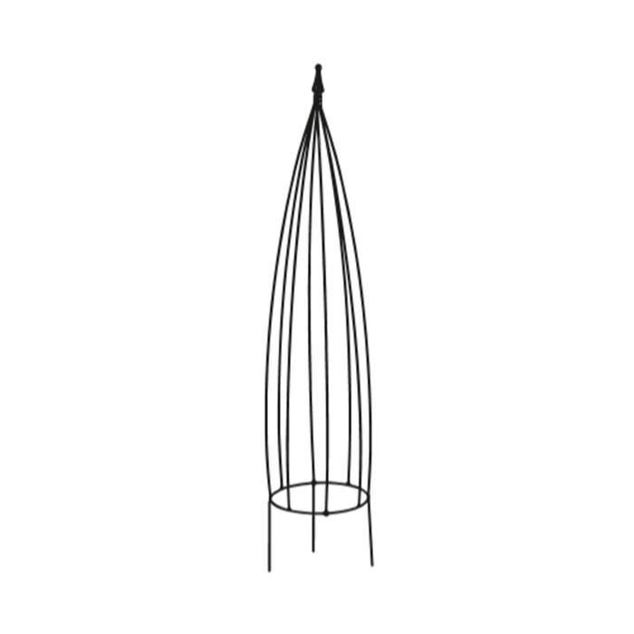 Levně Opora/obelisk MANA kulatá kovová černá 105cm