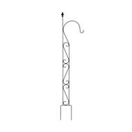 Zápich na lucernu/závěsný květináč SALZA kovový černý 185cm