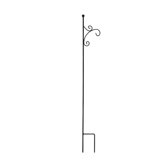 Levně Zápich na lucernu/závěsný květináč AGER kovový černý 180cm