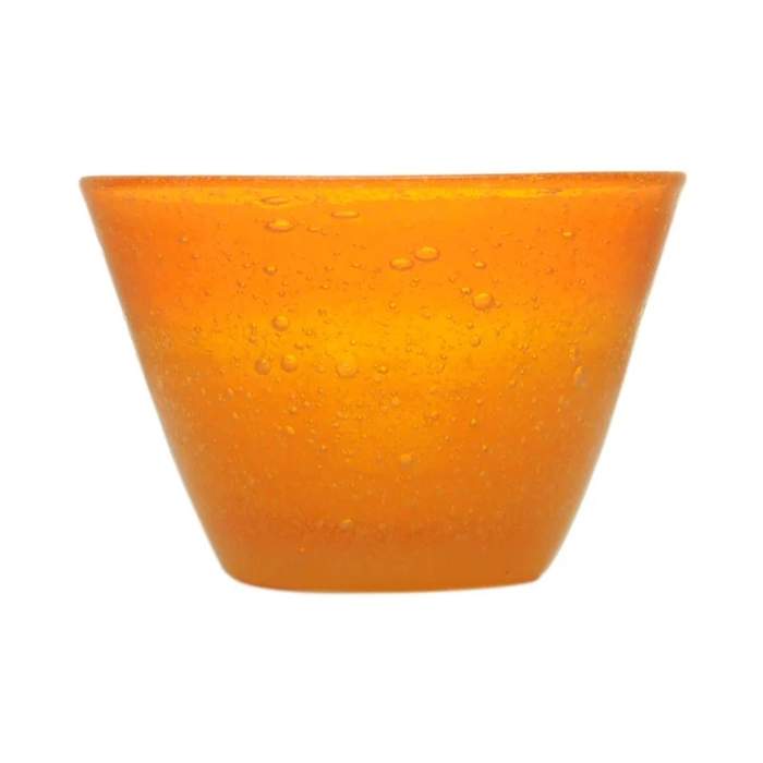 Levně Miska kulatá skleněná MEMENTO sv.oranžová 11,5cm