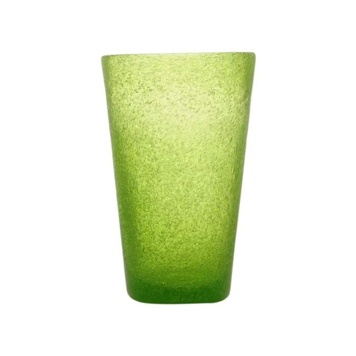 Levně Sklenice na drink skleněná MEMENTO sv.zelená 13,8cm