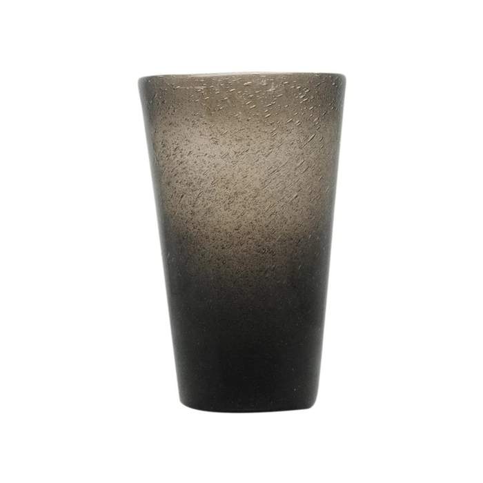 Levně Sklenice na drink skleněná MEMENTO černá 13,8cm