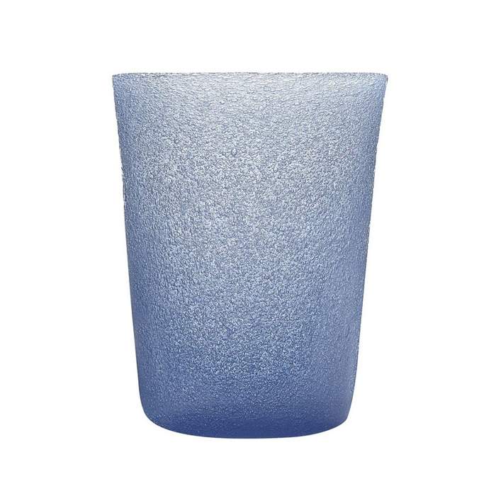 Levně Sklenice na vodu skleněná MEMENTO modro-fialová 10cm