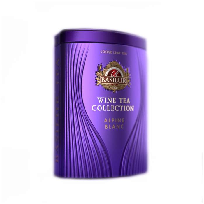 Levně Čaj Basilur Wine Tea Alpine Blanc dóza 75g